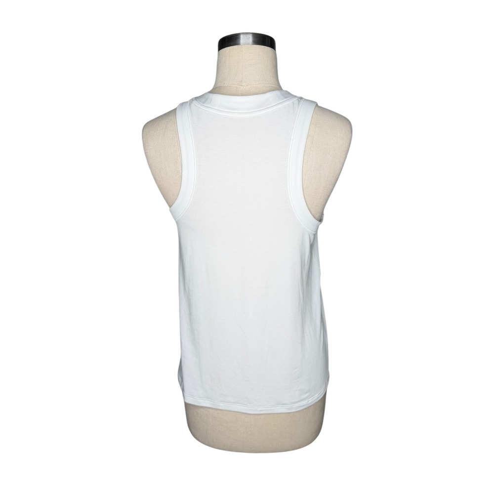 LULULEMON White Tank Top High Neck Gym Workout Athletic Women Size 6 - Picture 3 of 5